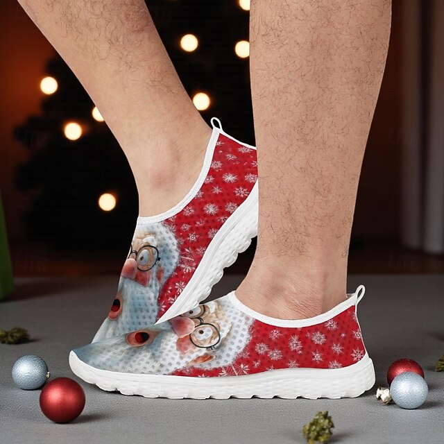 Ugly Christmas Paw Men's Low Top Shoes