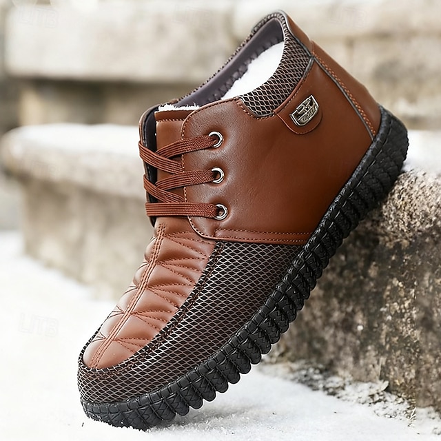  scarpe da trekking impermeabili marroni da uomo: resistenti e comode, perfette per avventure all'aria aperta ed escursioni invernali