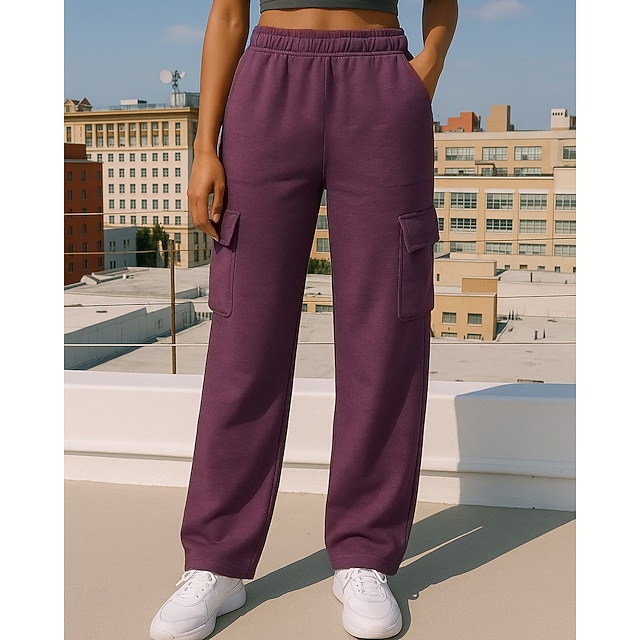  Dámské Tepláky Koşu Pantolonları Trekingové kalhoty Šňůrky Kapsy Vysoký pas Spodní část oděvu Oblečení na atletiku Posilovna Cvičení Podzim Prodyšné Cvičení v tělocvičně Venkovní Běh Běžný sportovn