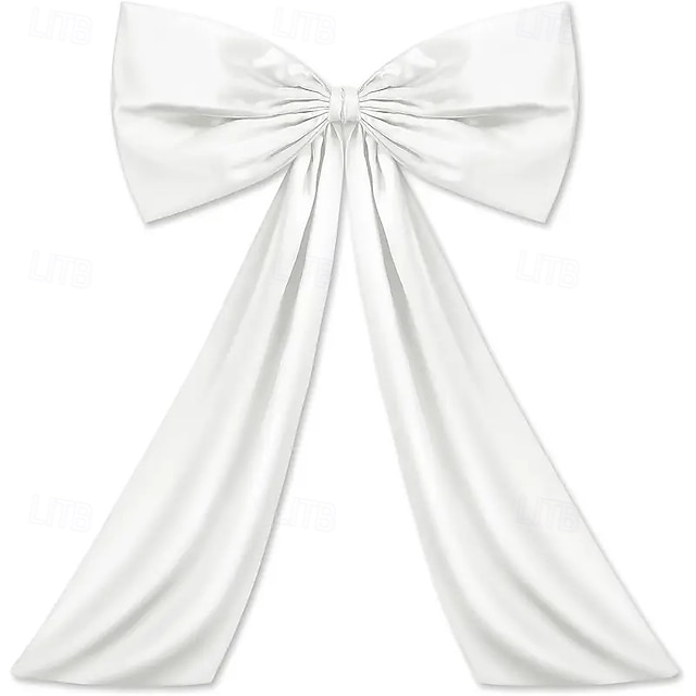  Store rosa julebåndsløyfer, juletrepynt, 24x40 tommer båndsløyfe til kokettrom, bursdag, veggteppe, ballettjente og høytidsdekor