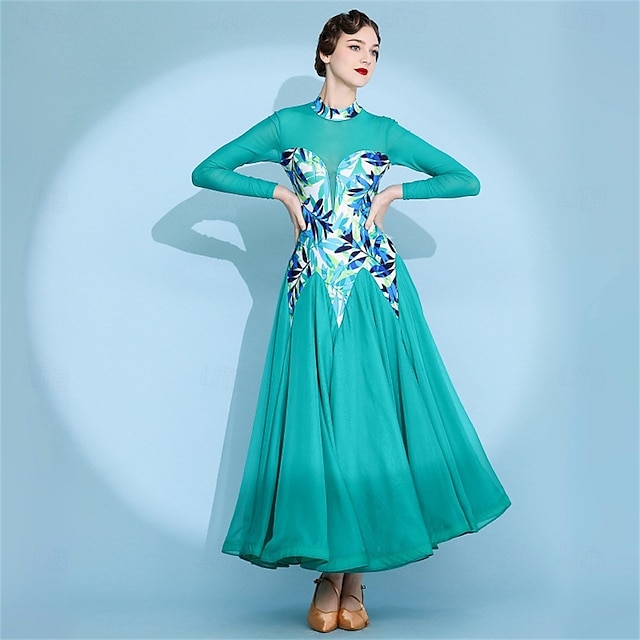 Robe Chorale Femme Manches Longues Robe Danse Liturgique CHICTRY Femme - Manches Longues Color Block Vêtement Cérémonie Religieuse