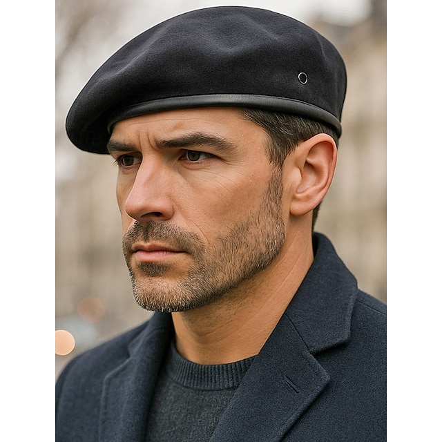  Unisex χριστουγεννιάτικο μπερέ από ψεύτικο μάλλινο ύφασμα, σε πολλά χρώματα, απαλό ύφασμα από μαλλί αρνιού, κομψό και άνετο για τις γιορτές, ιδανικό για χειμερινές εμφανίσεις