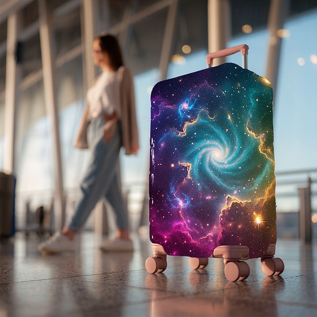  Ελαστικό κάλυμμα αποσκευών με εκτύπωση galaxy