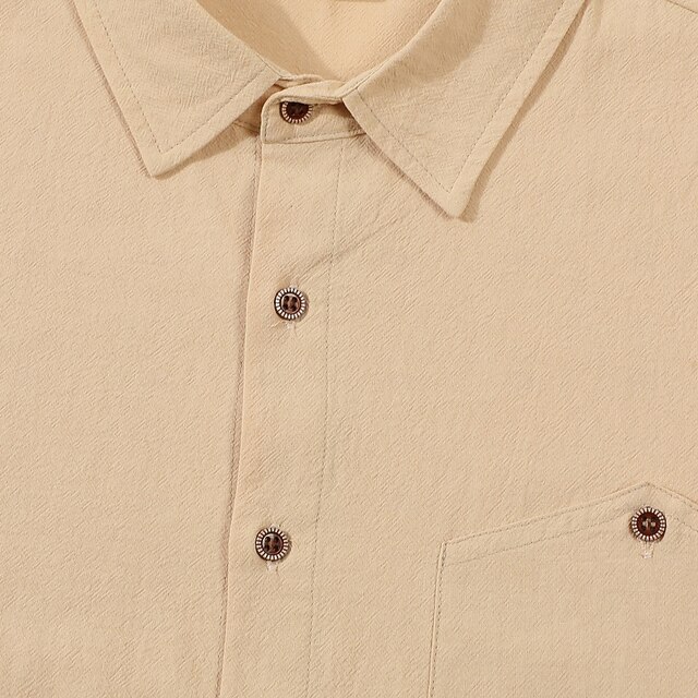 Robe chemise évasée en lin, robe chemise boutonnée avec poches, robe évasée midi sans col taille haute, robe sur mesure 2594 # - France