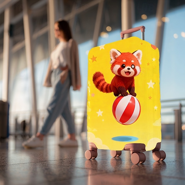  Funda estampada para maleta de viaje, protectora, elástica, de spandex, antipolvo, para hombres y mujeres