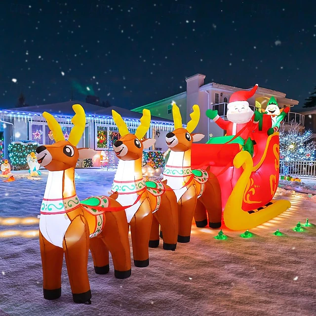 Solar-Weihnachtsdeko 6er-Set – Schneemänner & Weihnachtsmann, Wasserdicht, Für Garten & Terrasse