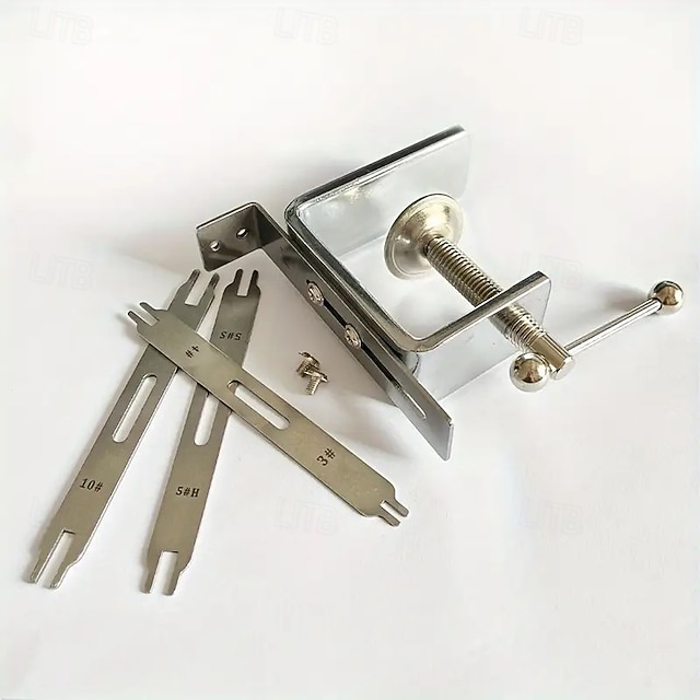  Instrument rapid de fixare a fermoarului, clemă cu două capuri pentru înfilare ușoară a fermoarului