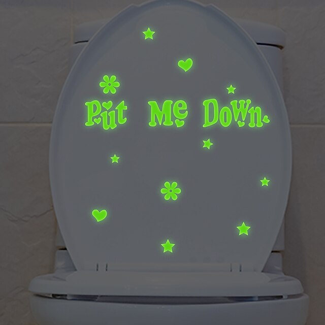 thumbnail image 2 of 1pc Slogan Graphic Toilet Lid Decal, Funny Self Toilet Sticker, Creative Toilet Cover Decorative Sticker, Bathroom Decor - Home & Kitchen 2 of 10