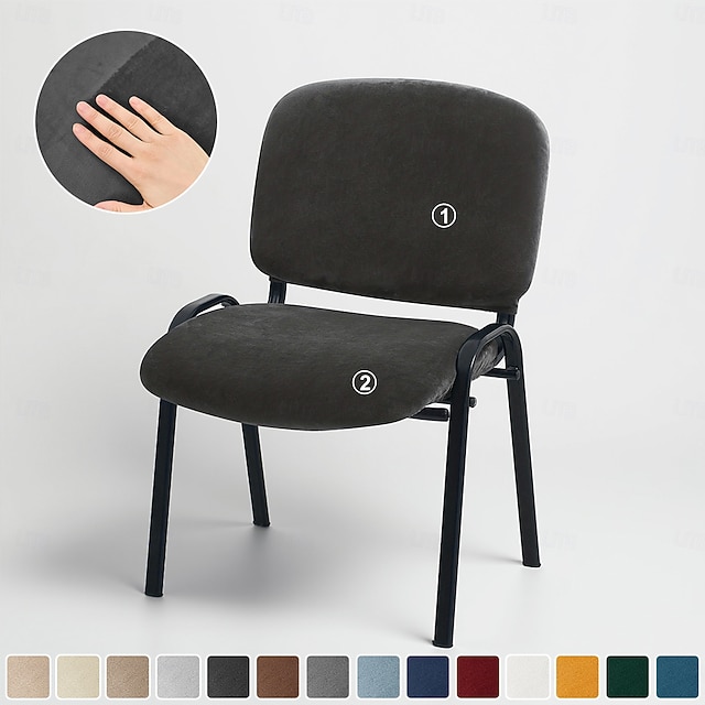  Комплект из 2 бархатных чехлов для складных стульев, эластичная защита стульев для свадьбы, банкета, вечеринки или украшения дома