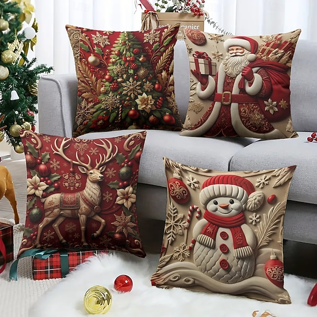 1 st Sammet Örngott, Mönster Enkel Ledigt Fyrkantig Traditionell Klassisk