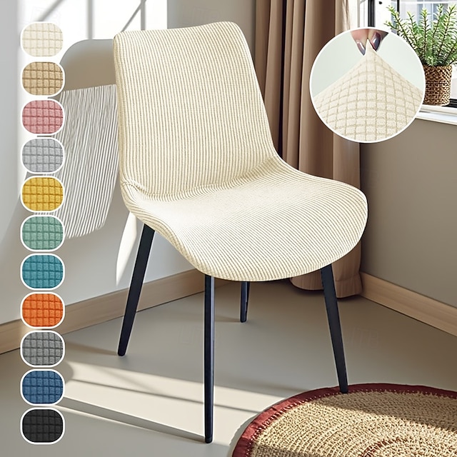  1ks žakárový potah na jídelní židli, strečový potah na židli pro domácnost, kuchyň, banket nebo svatbu v USA