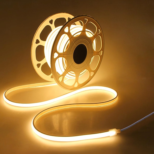  10 tuumaa 12m 15m Joustavat LED-valonauhat 320 LEDit COB 8mm 1kpl Lämmin valkoinen Valkoinen Nettovalkoinen LED-nauhat Vedenkestävä 24 V