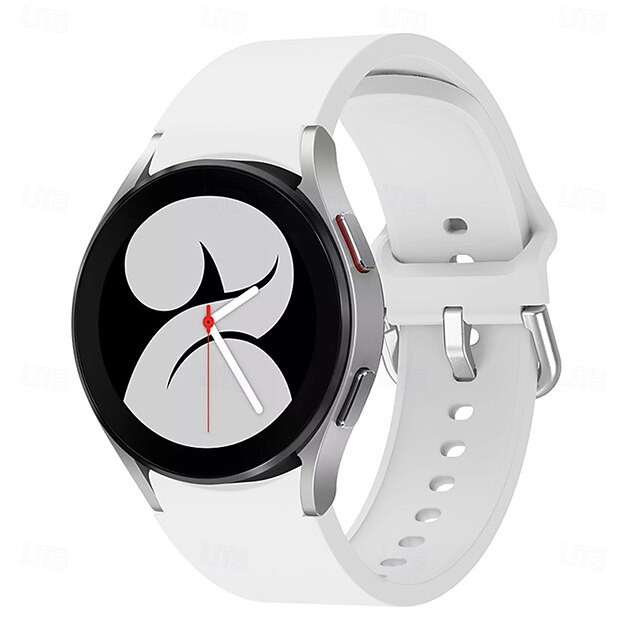 Bracelet de Montre  pour Samsung Galaxy Watch 7/6/5/4 40/44mm, Watch 6 Classic 43/47mm, Watch 4 Classic 42/46mm Silicone Remplacement Sangle Réglable Bracelet Sport Boucle Moderne Bracelet