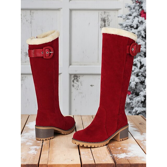 Botas De Nieve Para Mujer A Media Pantorrilla, De Invierno, De Piel Cálida, Ligeras, Para Mujer