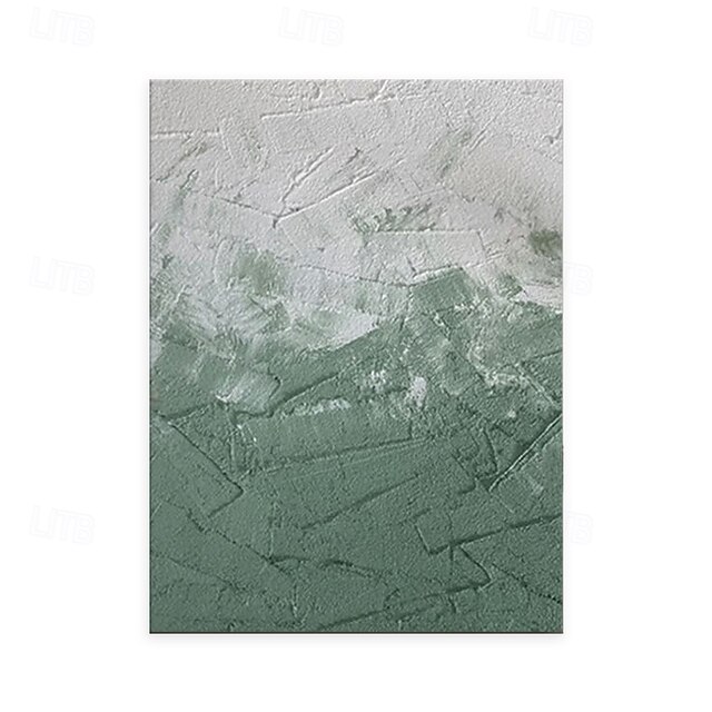 Art8YuQi Leinwandbild – Abstraktes Blatt-Gemälde, 90x60 Cm, Moderne Wandkunst