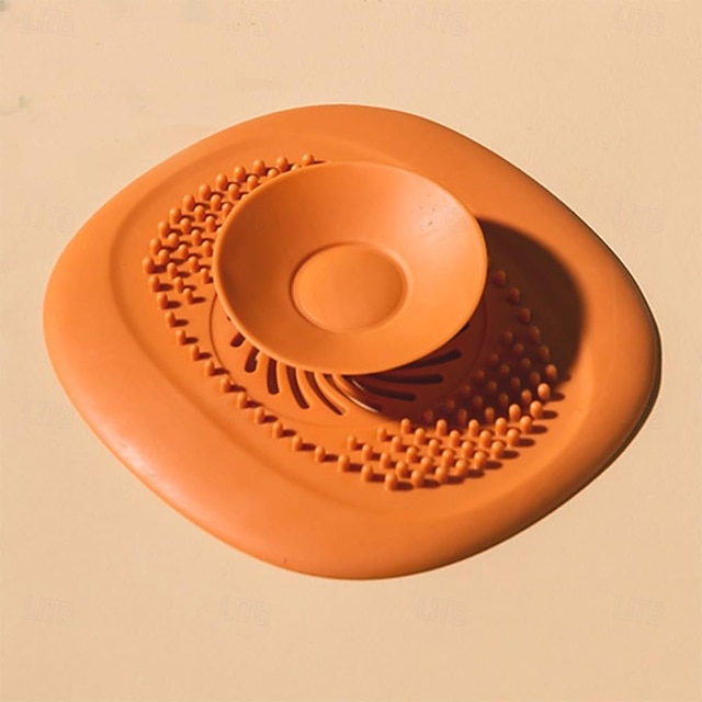  Silicone Floor Drain - Bathroom Fixture with Hair Catcher Bath Stopper Plug Sink Strainer Filter - for Drains Faucets Showers - Home & Garden Accessories