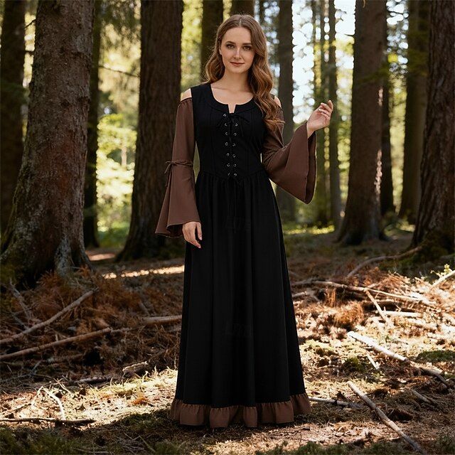 Medieval Renaissance Cocktail Dress Cosplay Costume Prom Dresses Viking ...