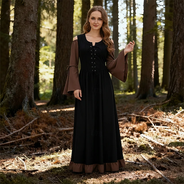 Medieval Renaissance Cocktail Dress Cosplay Costume Prom Dresses Viking ...