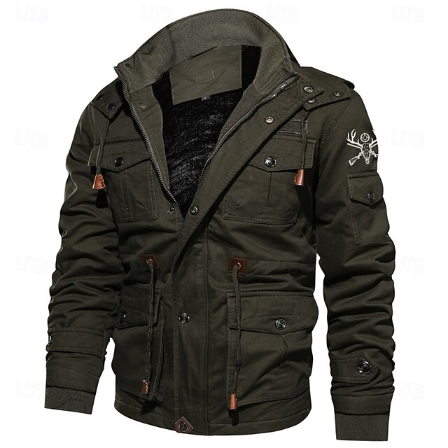 Veste Softshell Homme Avec Capuche - Coupe Vent, Poches Cargo - Pour Randonnée Et Quotidien - Tailles M à 5XL