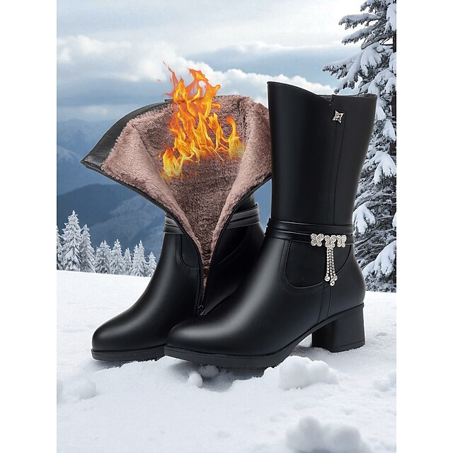 Botas De Tacón Alto Fino Sobre La Rodilla Para Mujer Talla 41 - Color Negro, Caña Larga De 51 Cm, Invierno