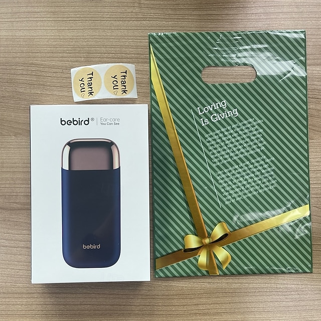  Подарочный набор для чистки ушей First Choice Earsight Plus E33R с гибким инструментом для удаления ушной серы, беспроводной камерой и функцией визуальной очистки ушей с подарочной сумкой