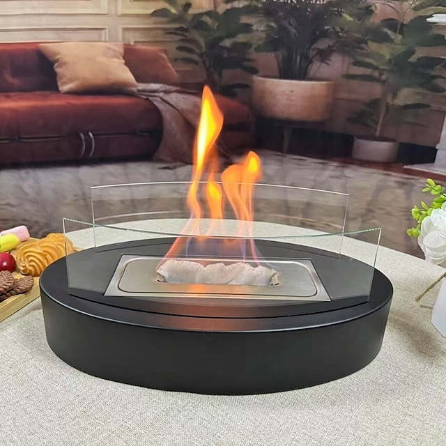  feu de table cheminée de table alcool à friction avec pare-flamme