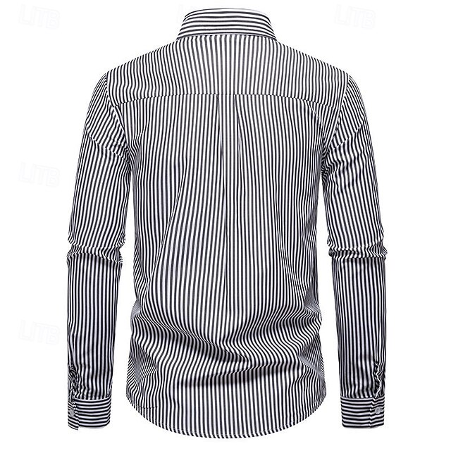 DUHENWU Chemise Corduroy à manches longues pour homme - Coupe droite