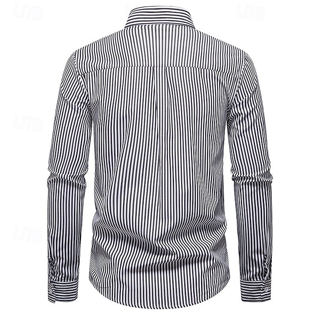 DUHENWU Chemise Corduroy à manches longues pour homme - Coupe droite DUHENWU Chemise Corduroy à manches longues pour homme - Coupe droite