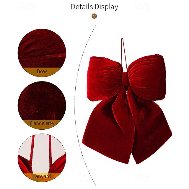 Orecchini Vintage In Velluto Rosso Con Fiocco E Perle CZ – Pendenti Bohémien Fatti A Mano - 5