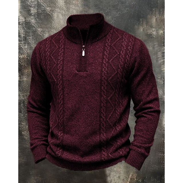 Pull 1/4 Zip Homme Asquith & Fox - Col Haut - Coton - Taille Regular - Neuf Avec Étiquettes