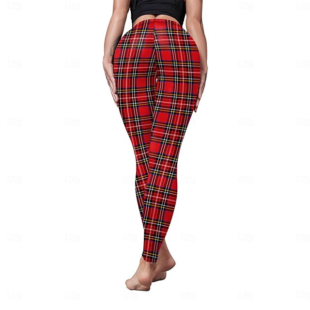 Leggings De Noël Pour Femme - Motifs Festifs, Tissu Élastique Léger - Pour Yoga, Fitness, Détente à La Maison