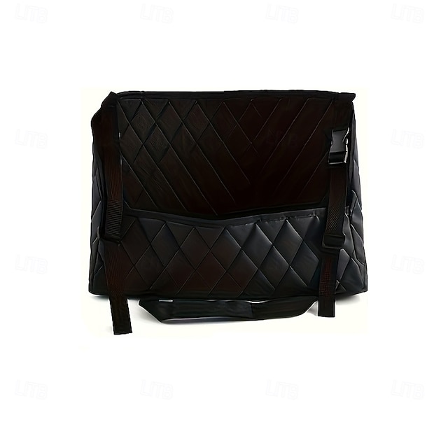  Organisateur de dossier de siège auto grande capacité - sac de rangement en filet de cuir artificiel durable pour organiser et ranger les accessoires intérieurs de voiture.