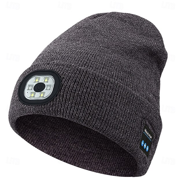 Wireless Bluetooth Music Knitted Hat New Outdoor LED Lighting Luminous ...