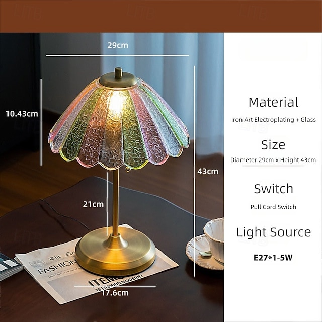  Brass Table Lamp 110-240V