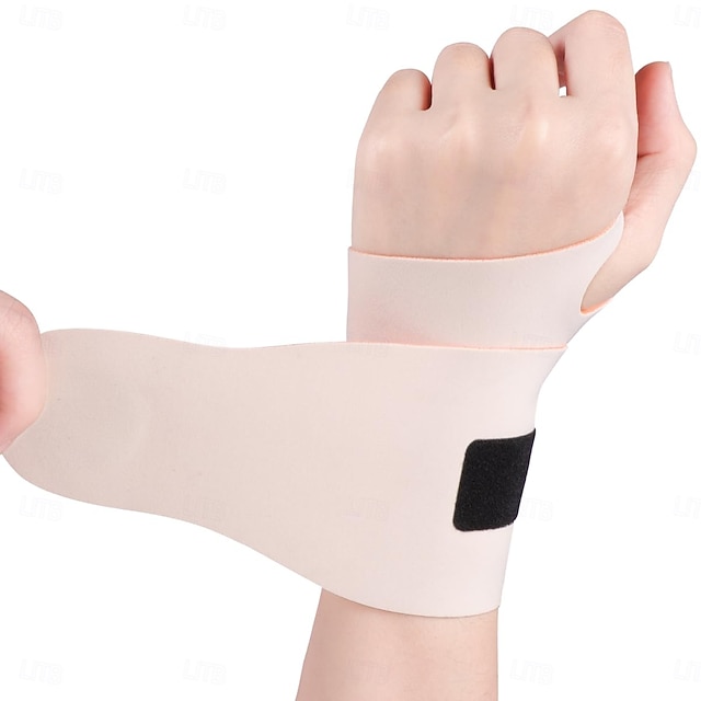  2 Pack Wrist Brace Support for Carpal Tunnel Pain Relief, Ultra Thin Elastic for Tear, Ulnar Wrist wraps Repetitive Wrist Use Injury, Fit Left or Right Hand, Small and Medium Hands Sizes