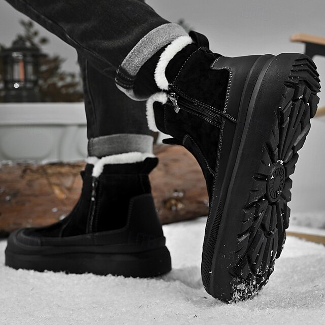 Bottes D'hiver Bogs Arcata Femme – Noires Rayées – Doublure Fausse Fourrure – Imperméables – Taille 7