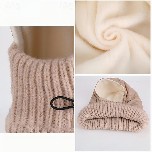 Cold Weather Neck Gaiter Fleece Tube Scarf Windproof Face Cover Winter