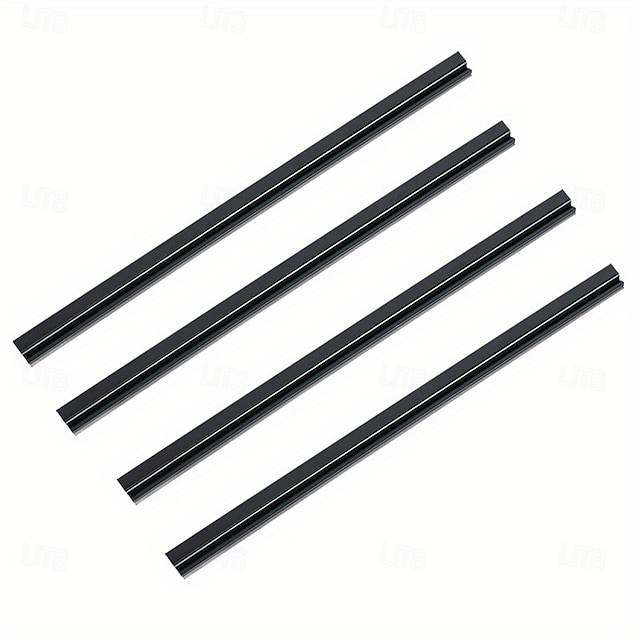  4 Car Side Window Wipers - Left Side Snow and Dirt Removal Clear Driver and Passenger Window Visibility Weather Resistant Rubber Wiper Blades