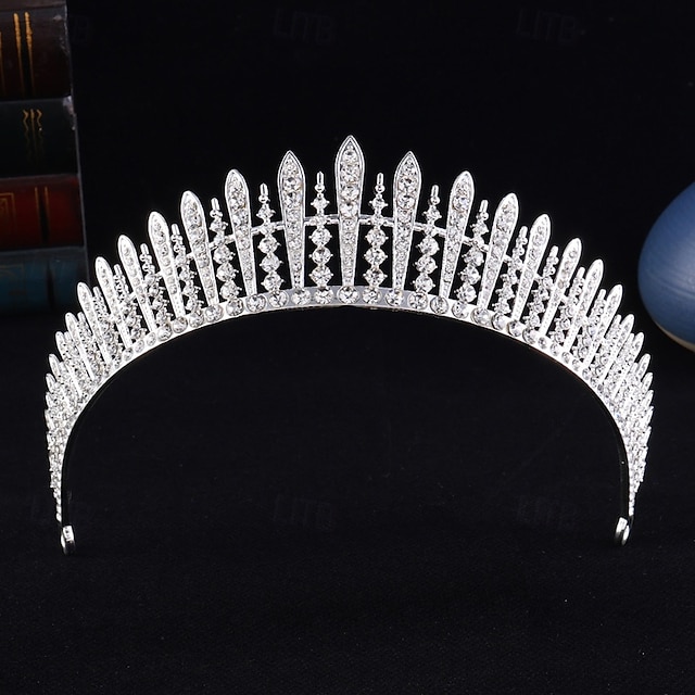  Korunní čelenky Čelenka Slitina Svatební Narozeniny Elegantní Roztomilý S Štras Přílba Pokrývky Hlavy