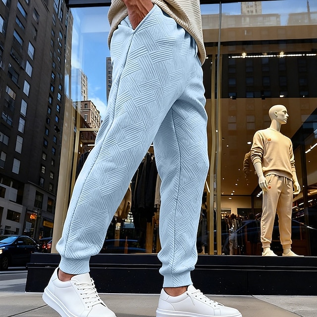 Pantalon Jogging Homme Décontracté - Taille Conforme, Poches & Cordon, Idéal Printemps/Été
