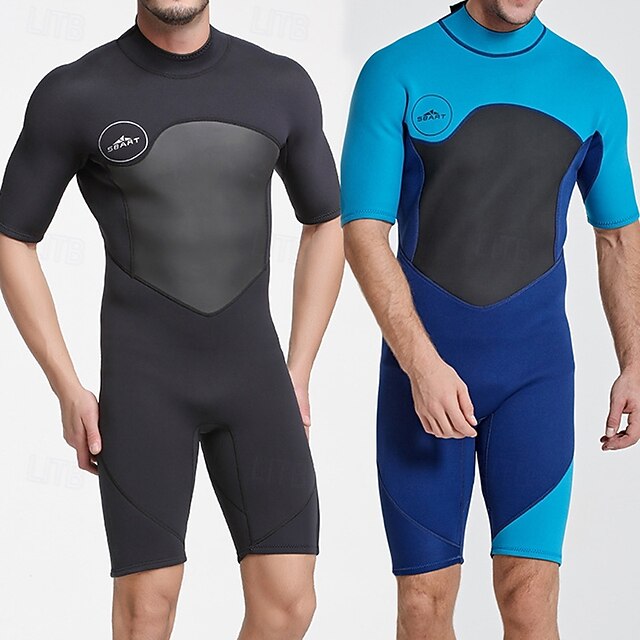Men's 3mm Neoprene Dive Wetsuit Full Body Rash Guard One Piece Surfing ...