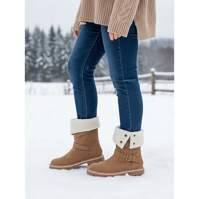 Bottes Après-ski Vintage Tecnica Fourrure Chèvre Doublure Sherpa - Taille US 9 (40) - Italie