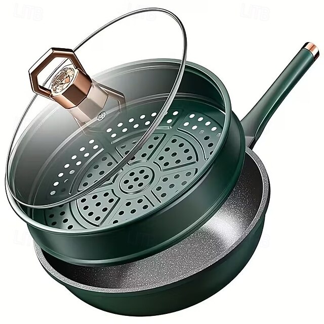 Non-stick Wok Domestic Wok Thickened Cast Pan Universal Stove Cooked ...