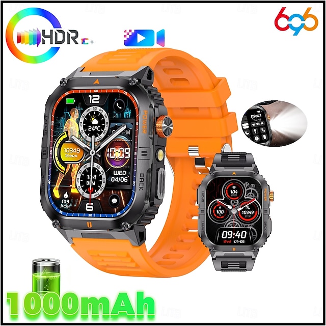  Новые умные часы с аккумулятором 1000 мА·ч, 25-дневным временем работы, мониторингом сна, несколькими функциями напоминания, корпусом из цинкового сплава, ремешком из жидкого силикона! Подходит для