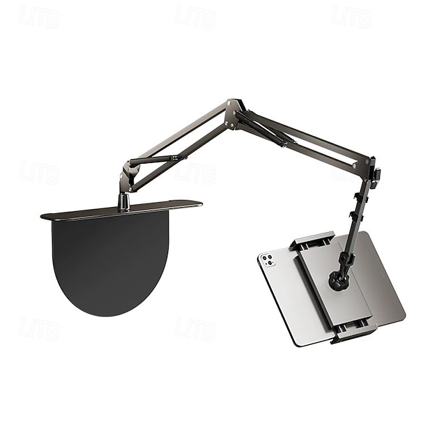  Neuer verstellbarer, universeller 360-Grad-Dreh-Handyhalter aus Metall fürs Bett, kompatibel mit iPad, iPhone, Kindle, Samsung und anderen Geräten von 5 bis 12,9 Zoll.