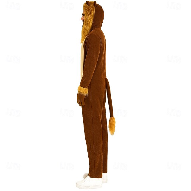 Katara 1744 Kigurumi Unisex Adulti Costume Animale Pigiama intero Carnevale, Orso bianco, 165-175cm