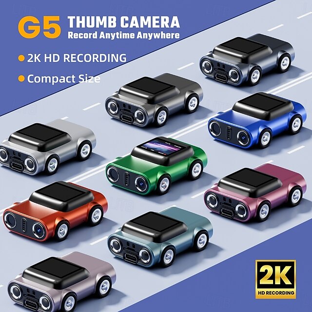 Mini Keychain Camera - 2K HD Car-Shaped Thumb Camera- Tiny Portable ...