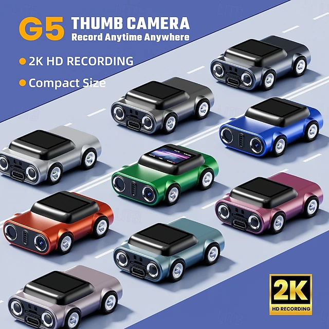 Mini Keychain Camera - 2K HD Car-Shaped Thumb Camera- Tiny Portable ...