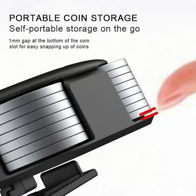 Portable Coin Storage Box, Compact Organizer for Coins, Durable Travel ...