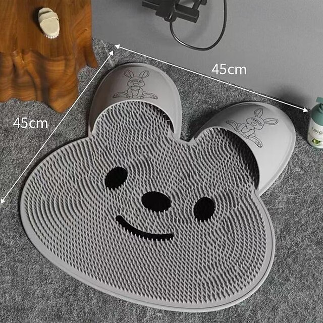 Chine Silicone pied de lapin otter magique salle de bain tapis antidérapant otter le dos tapis de massage exfolier les pieds enlever la peau morte tapis de sol de douche fabricants fournisseurs